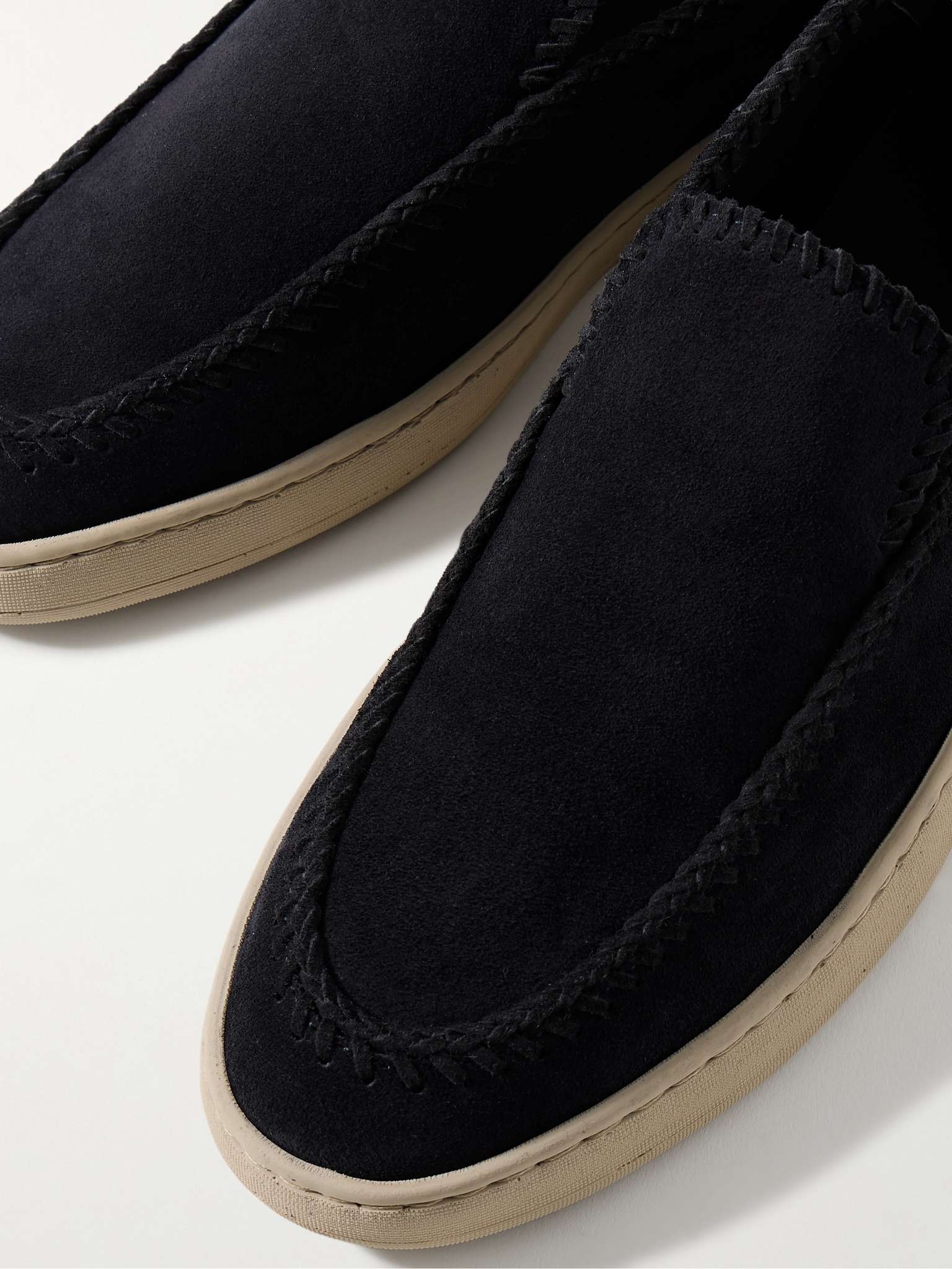 Herbie 011 Whipstitched Suede Loafers - 5