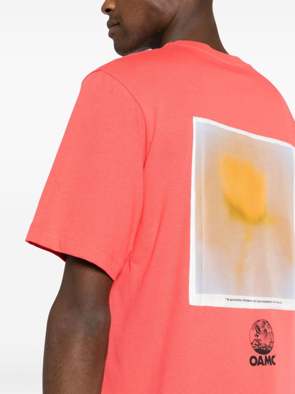 graphic-patch cotton T-shirt - 5
