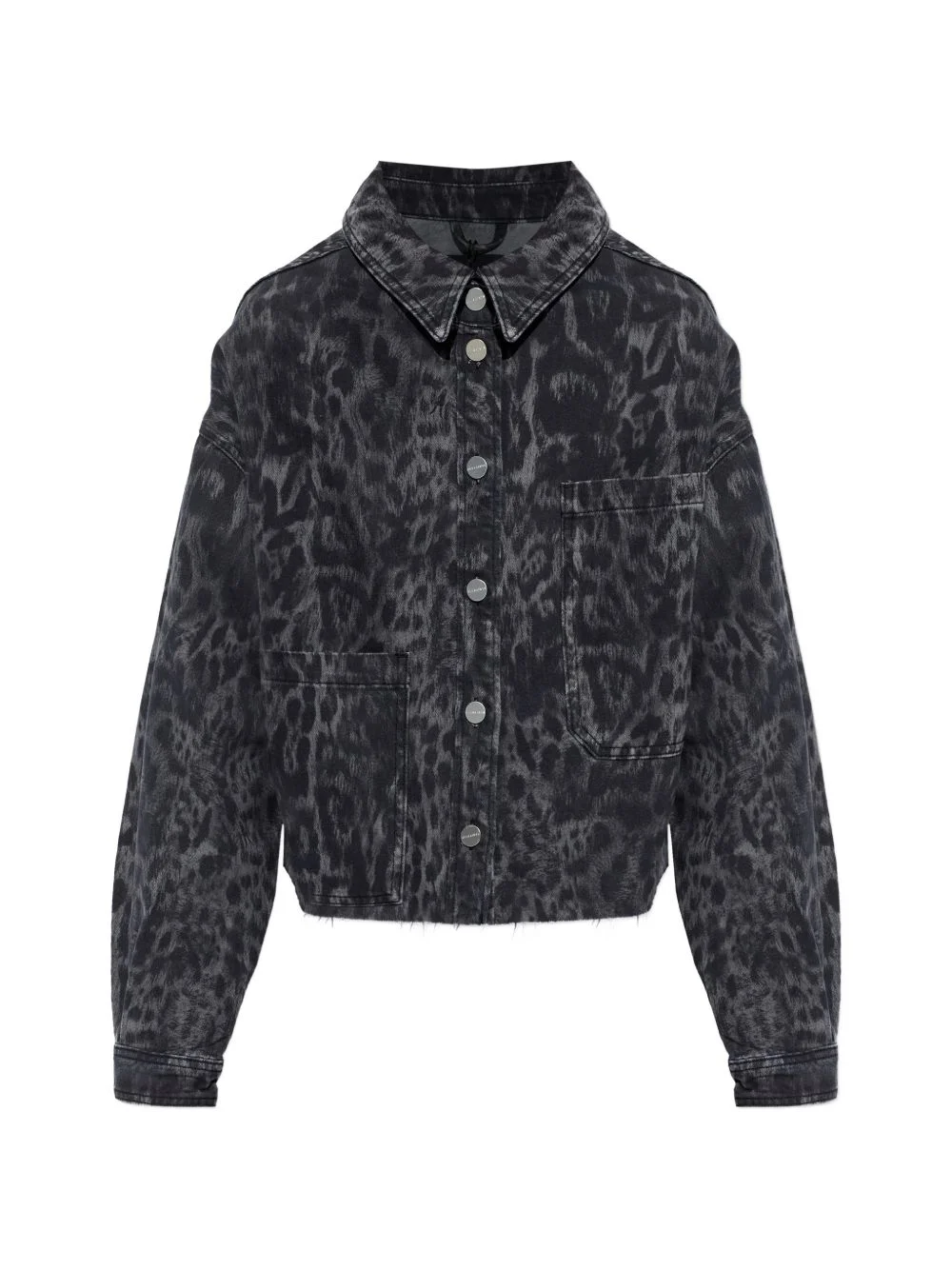 Nicky leopard-print denim jacket - 1