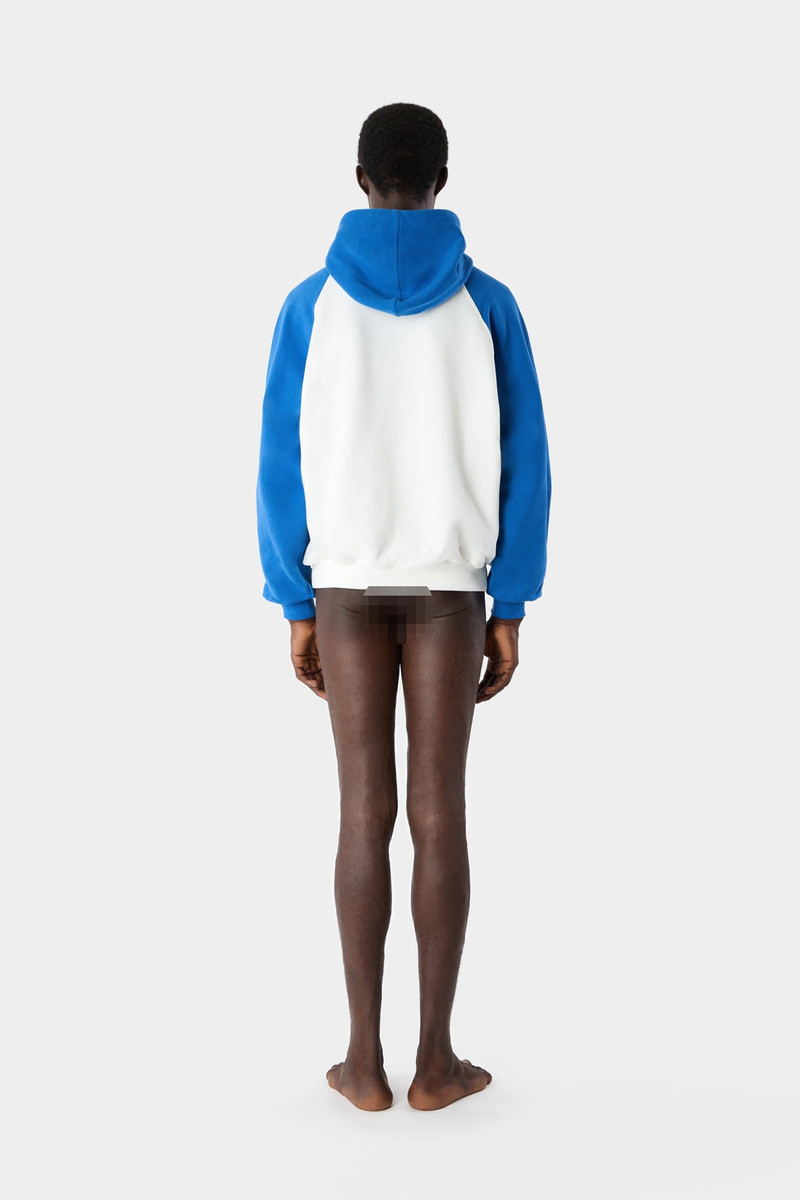 BICOLOR HOODIE / dust & blue 7