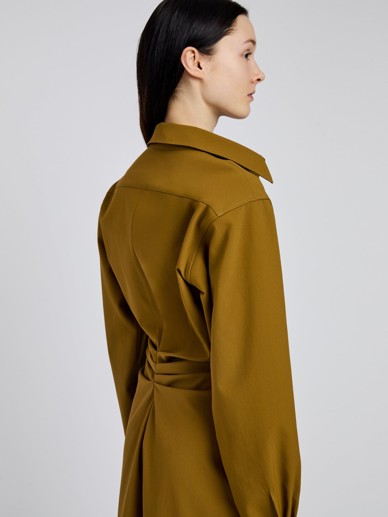 Flora Dress in Bi Stretch Cotton Nylon 5