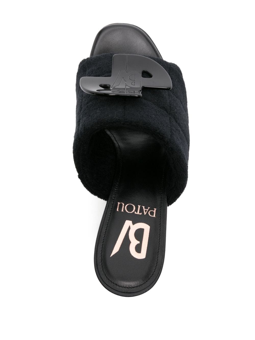 x Bettina Vermillon Padded Anita 110mm mules - 4