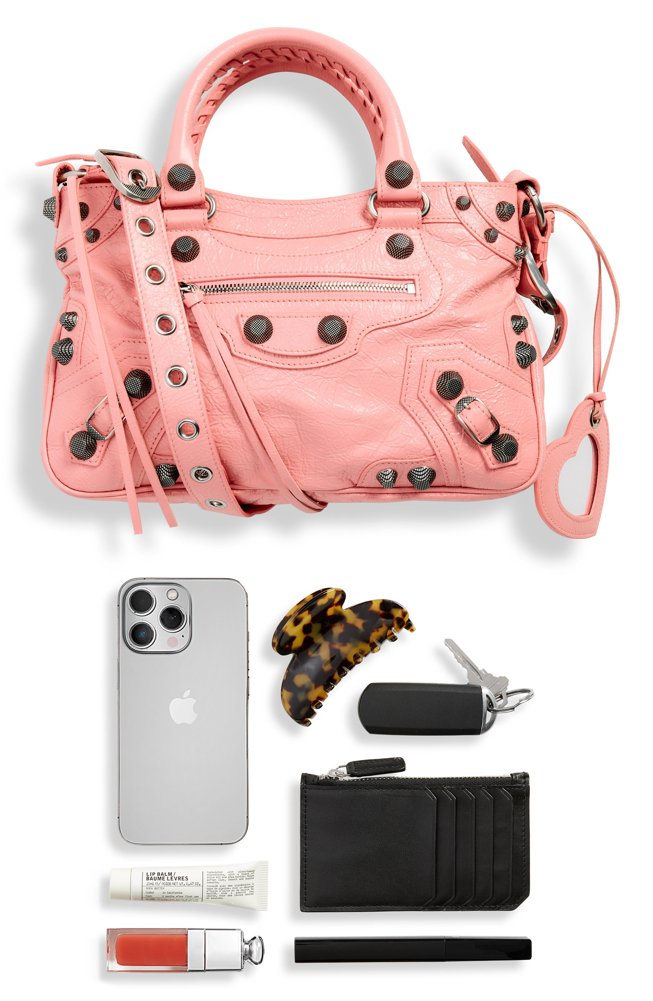 Medium Le Cagole Leather Shoulder Bag - 8