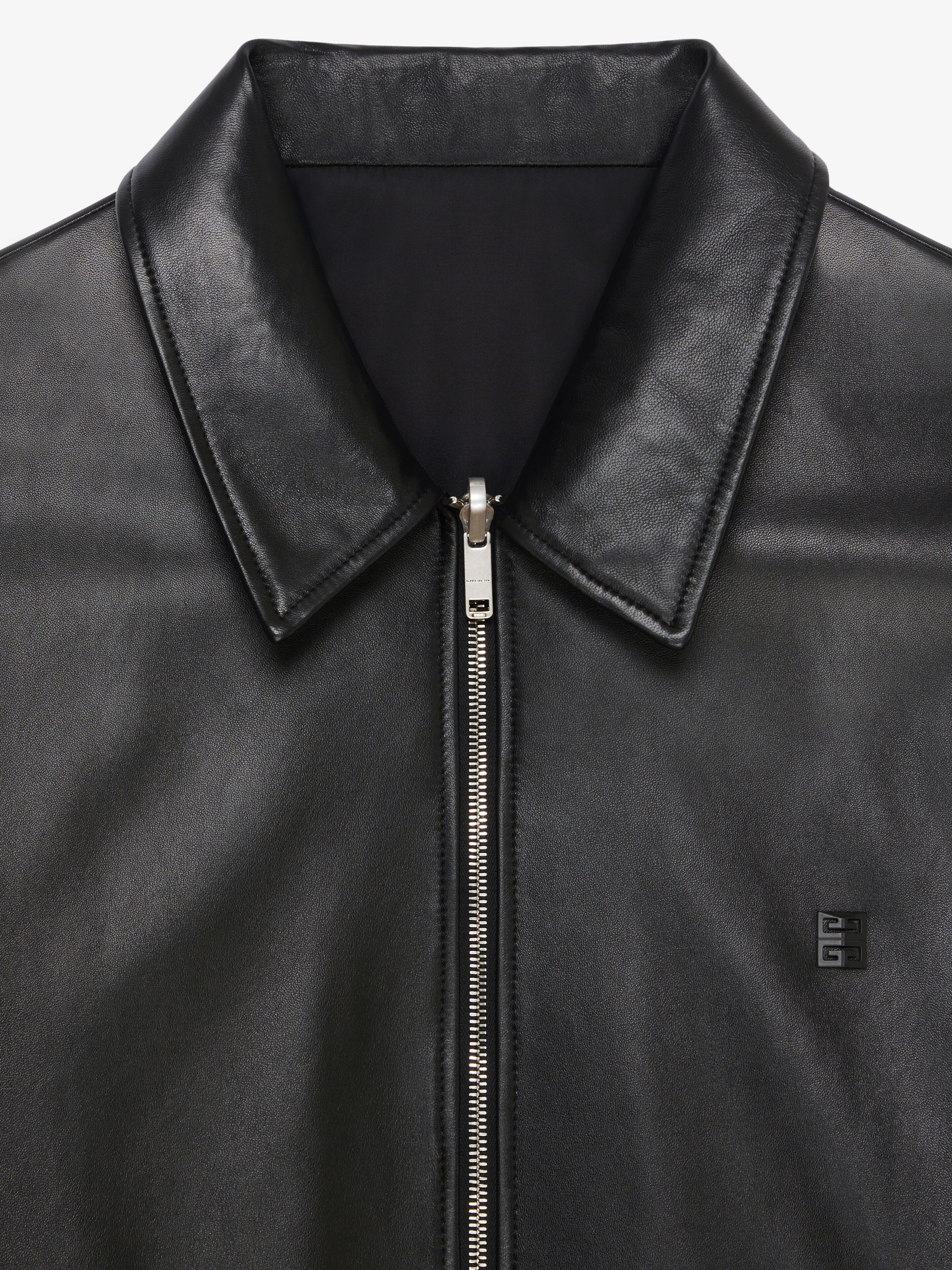 REVERSIBLE BOMBER JACKET IN LEATHER - 6