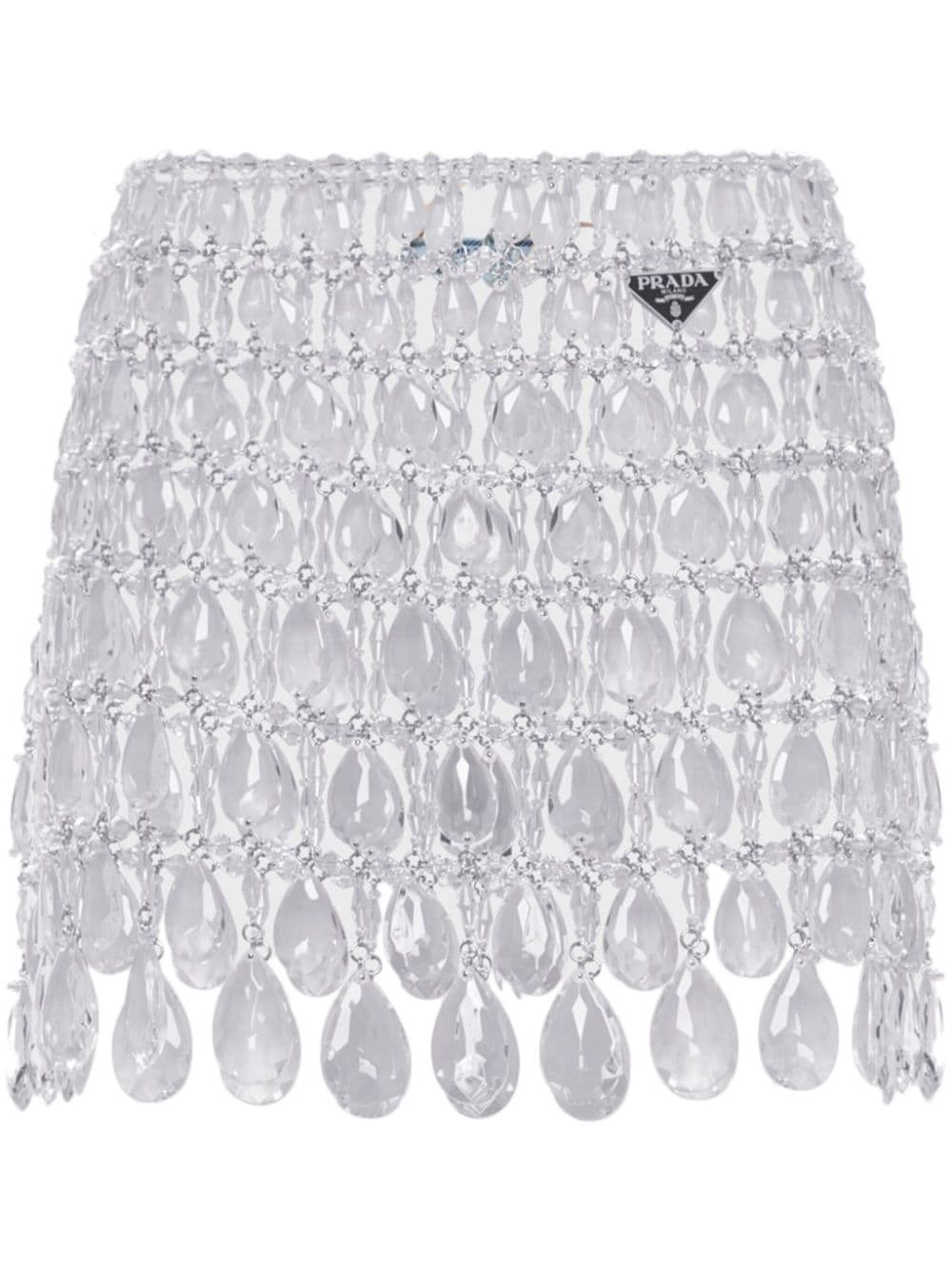 crystal-embellished mini skirt - 1