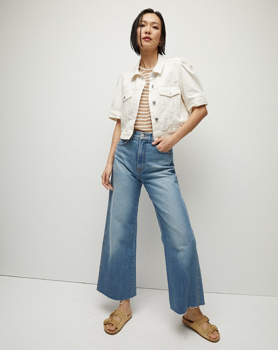 RAINA SHORT-SLEEVED DENIM JACKET - 4