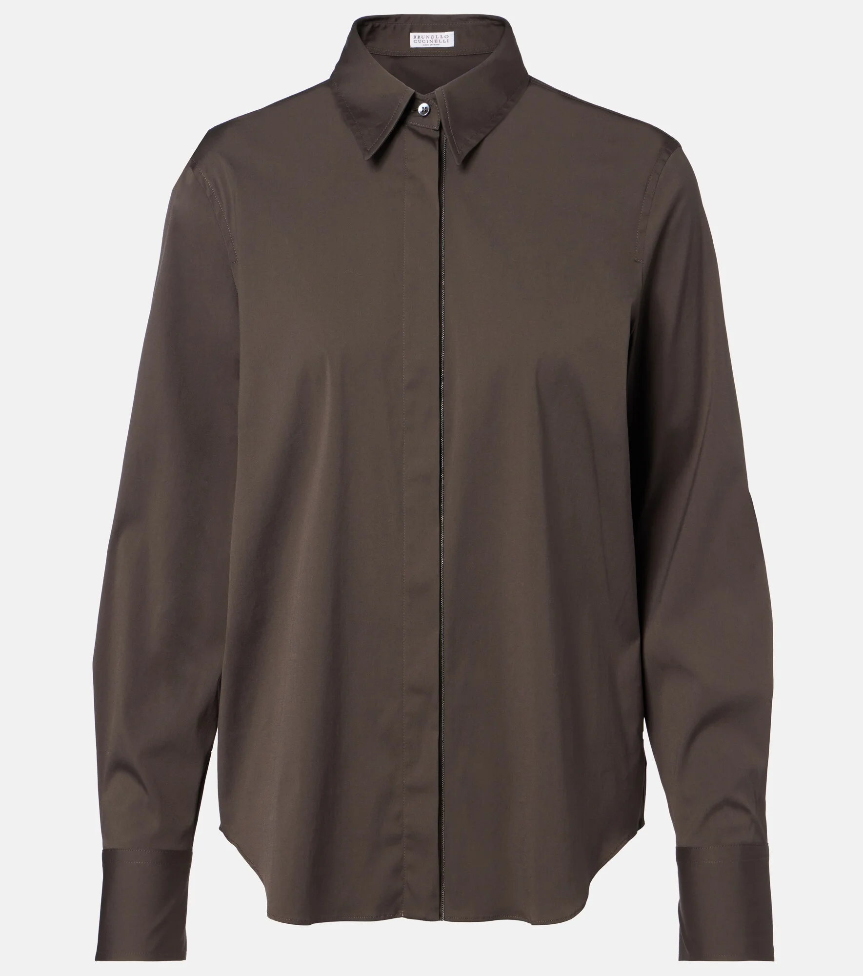 Monili cotton-blend poplin blouse - 1