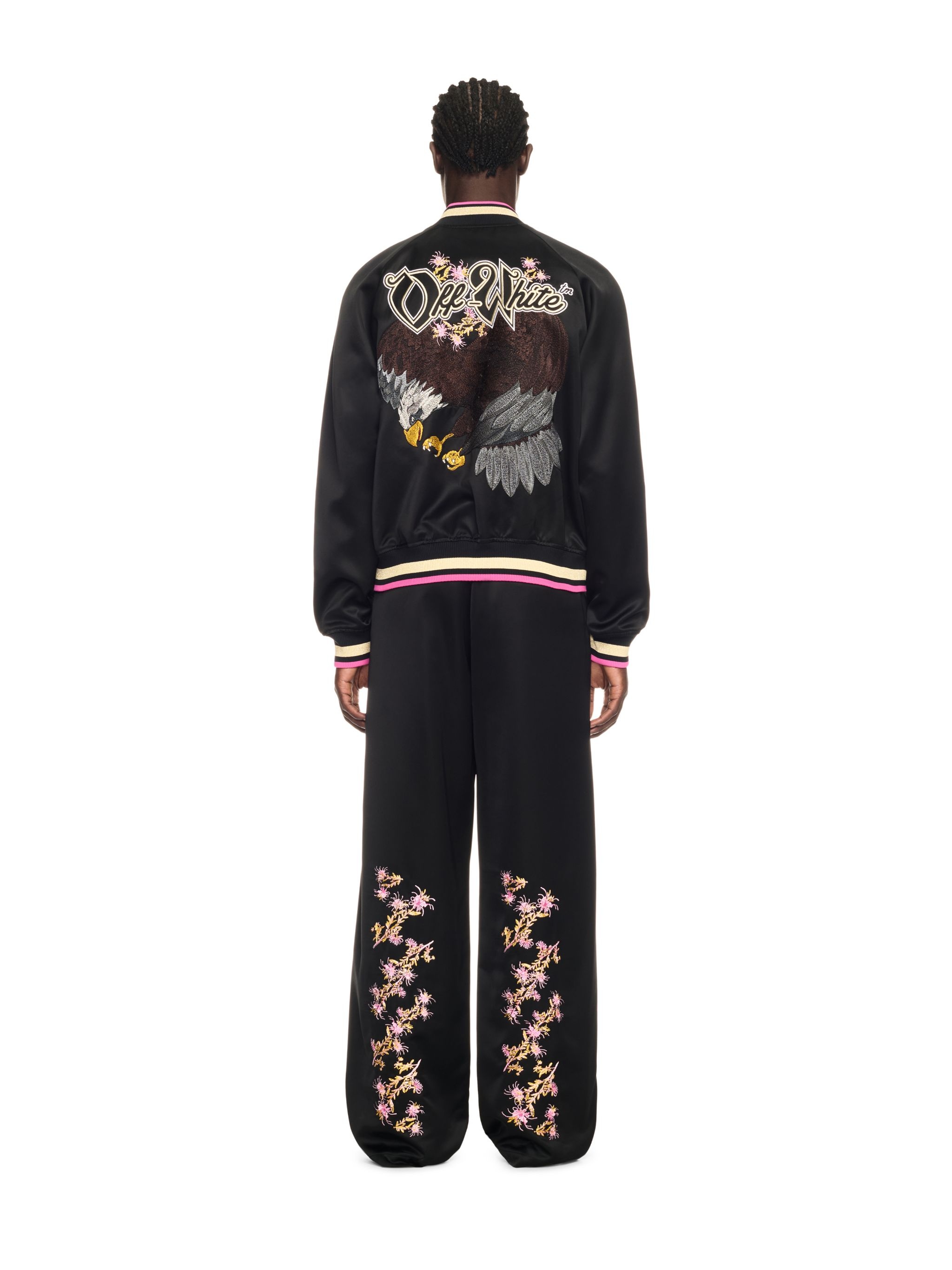 Blakc Eagle Satin Souvenir Jacket - 4