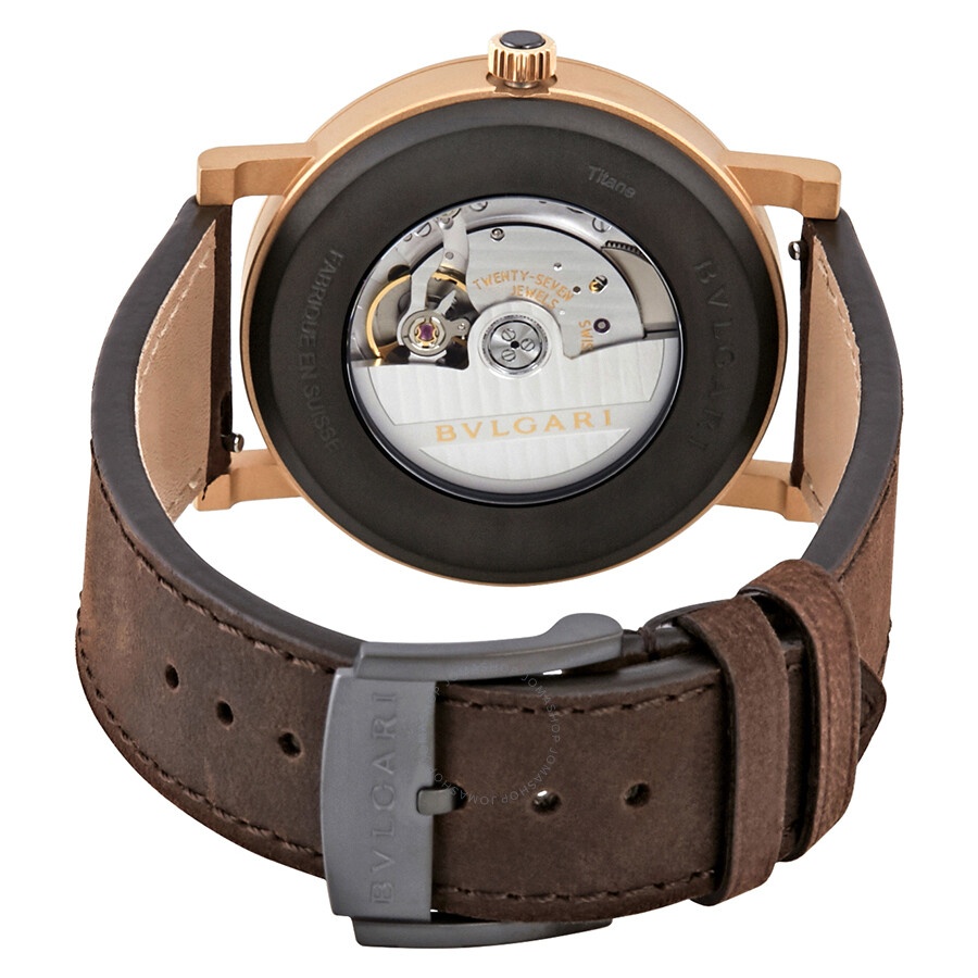 Pre-owned Bvlgari Bvlgari Solotempo Automatic Black Dial Men's Watch 102977 - 3