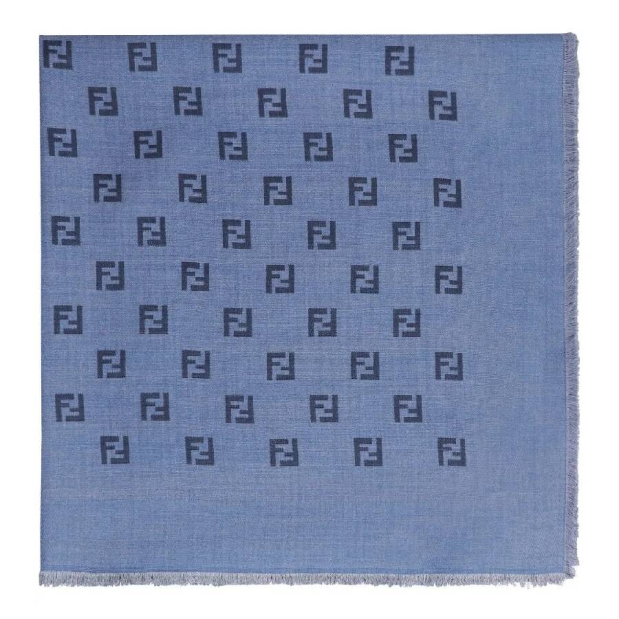 Fendi Square Monogram-Print Scarf - 1