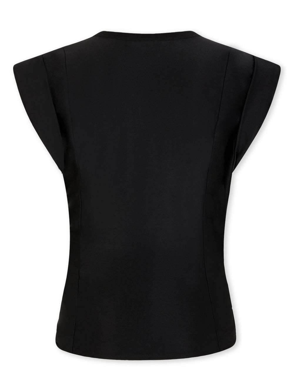 asymmetric gathered-detail blouse - 6