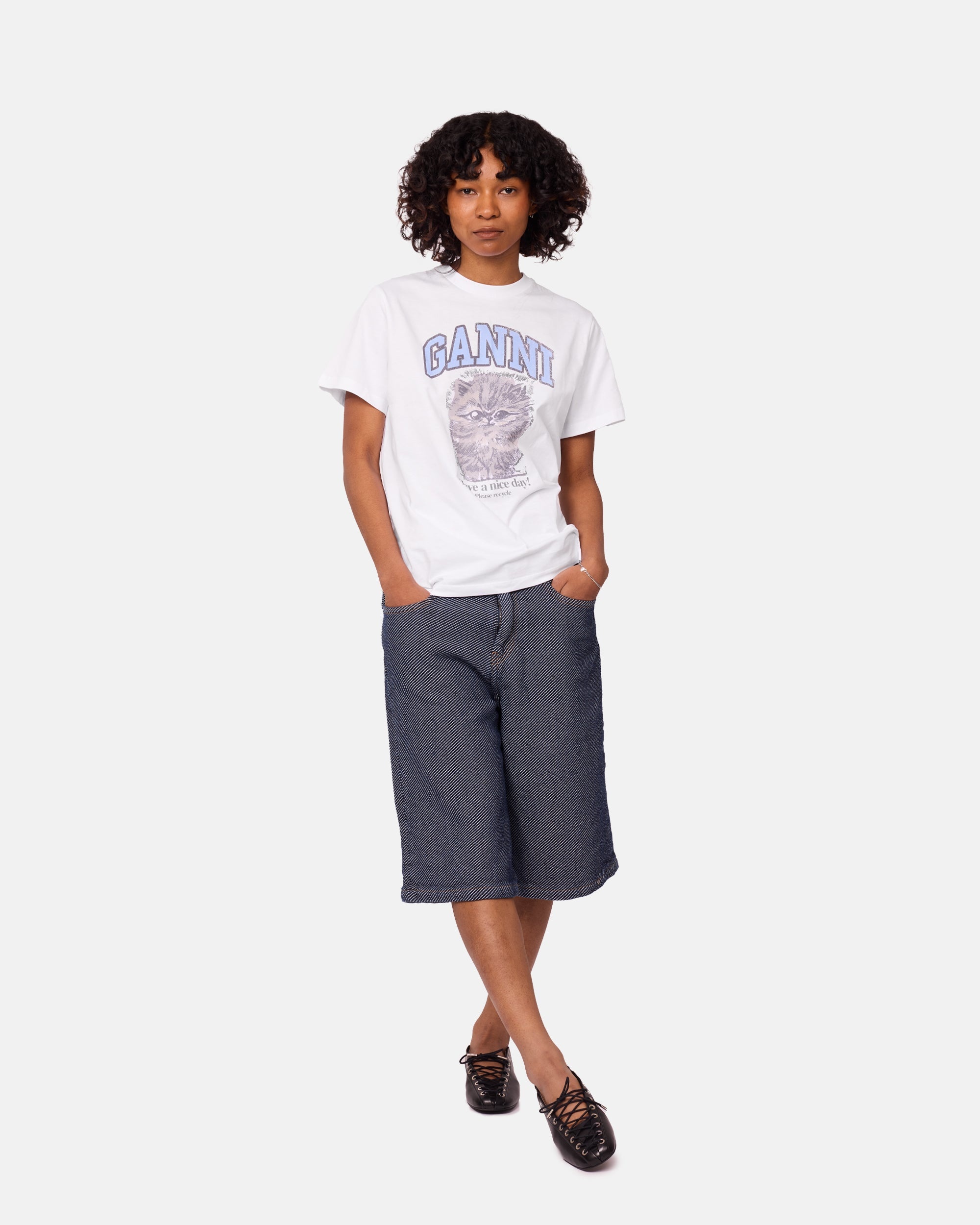 Basic Jersey Kitty Margot Relaxed T-shirt - 5