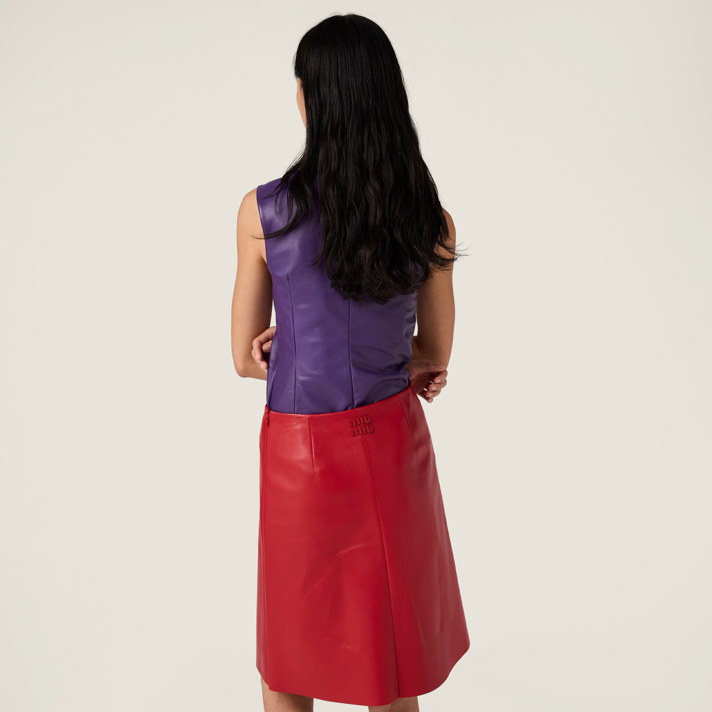 Nappa leather top with buckle - 3