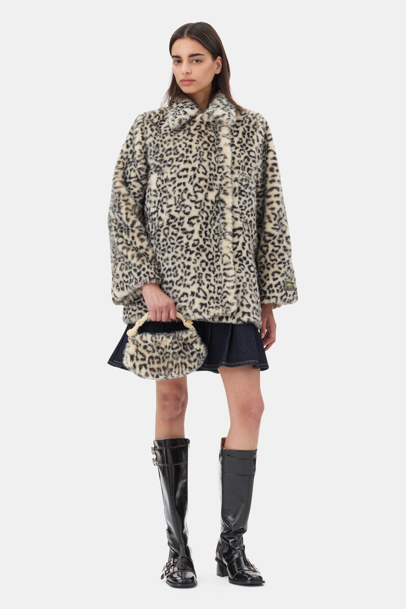 LEOPARD FUR MINI GANNI BOU BAG - 5