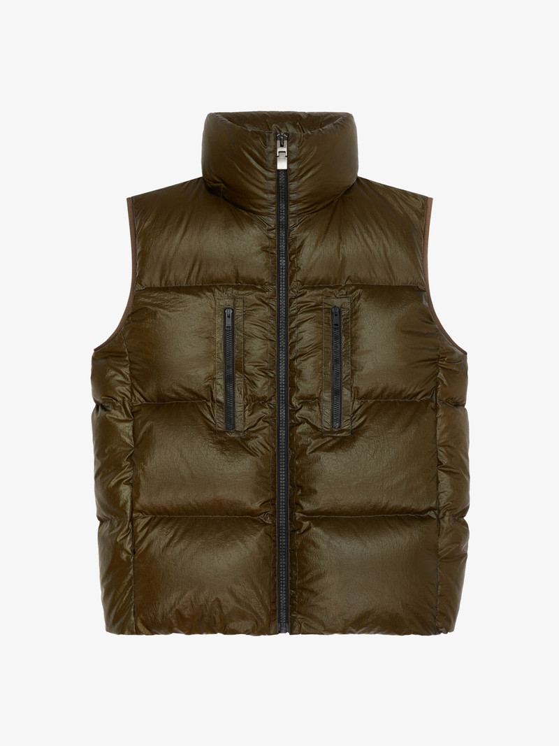 SLEEVELESS PUFFER JACKET 에 EMBROIDERED 나일론 - 1