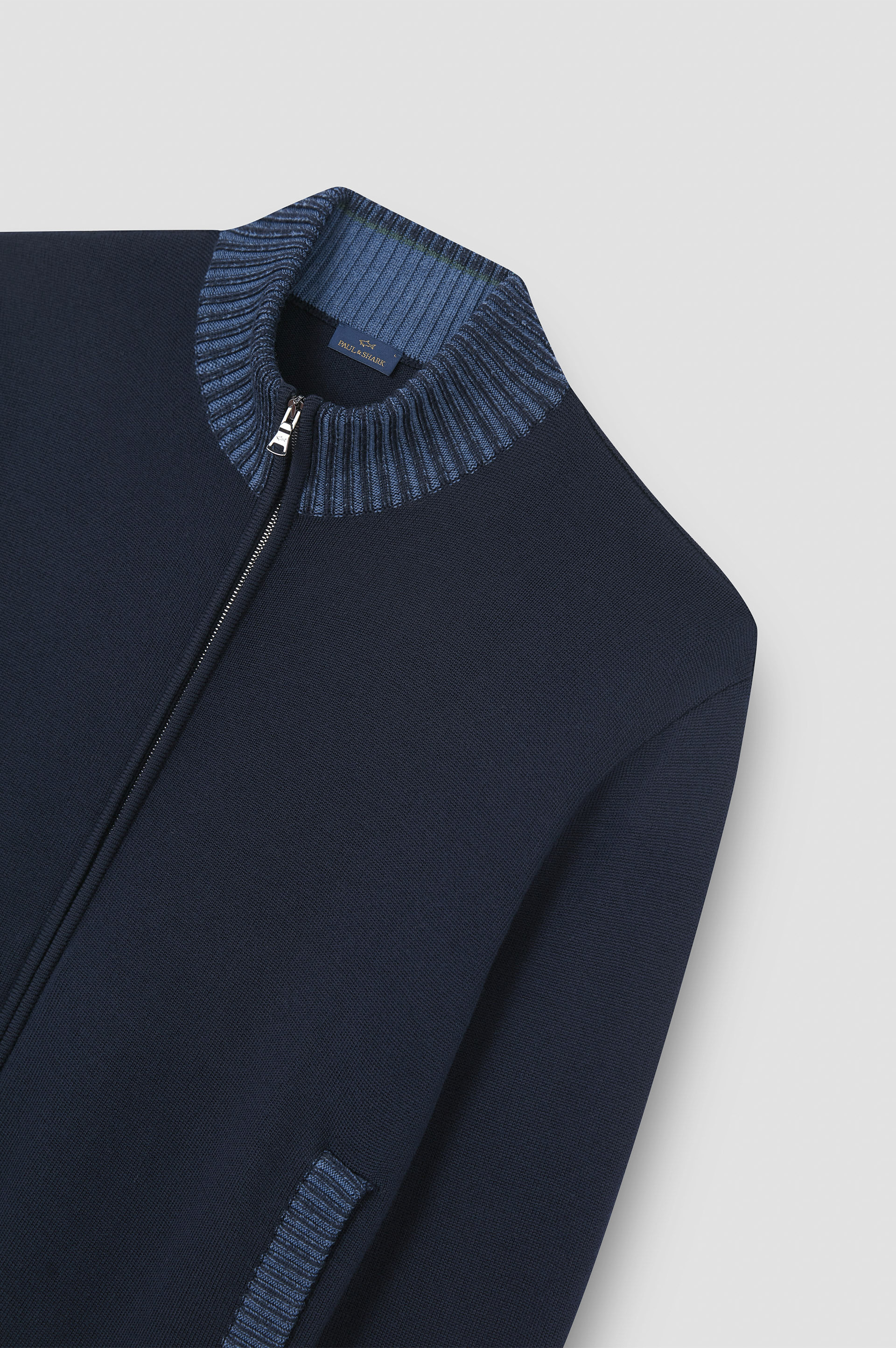 SOFT COOL TOUCH WOOL SWEATER WITH ZIP CLOSURE - 5