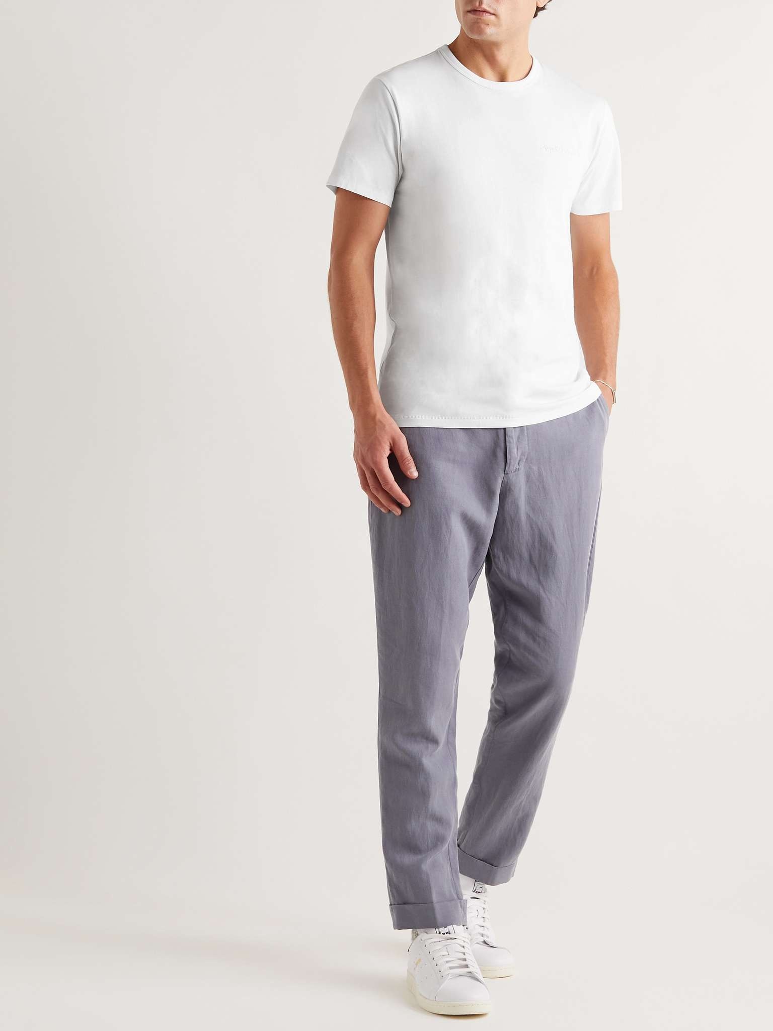 Principle Logo-Embroidered Organic Cotton-Jersey T-Shirt - 2