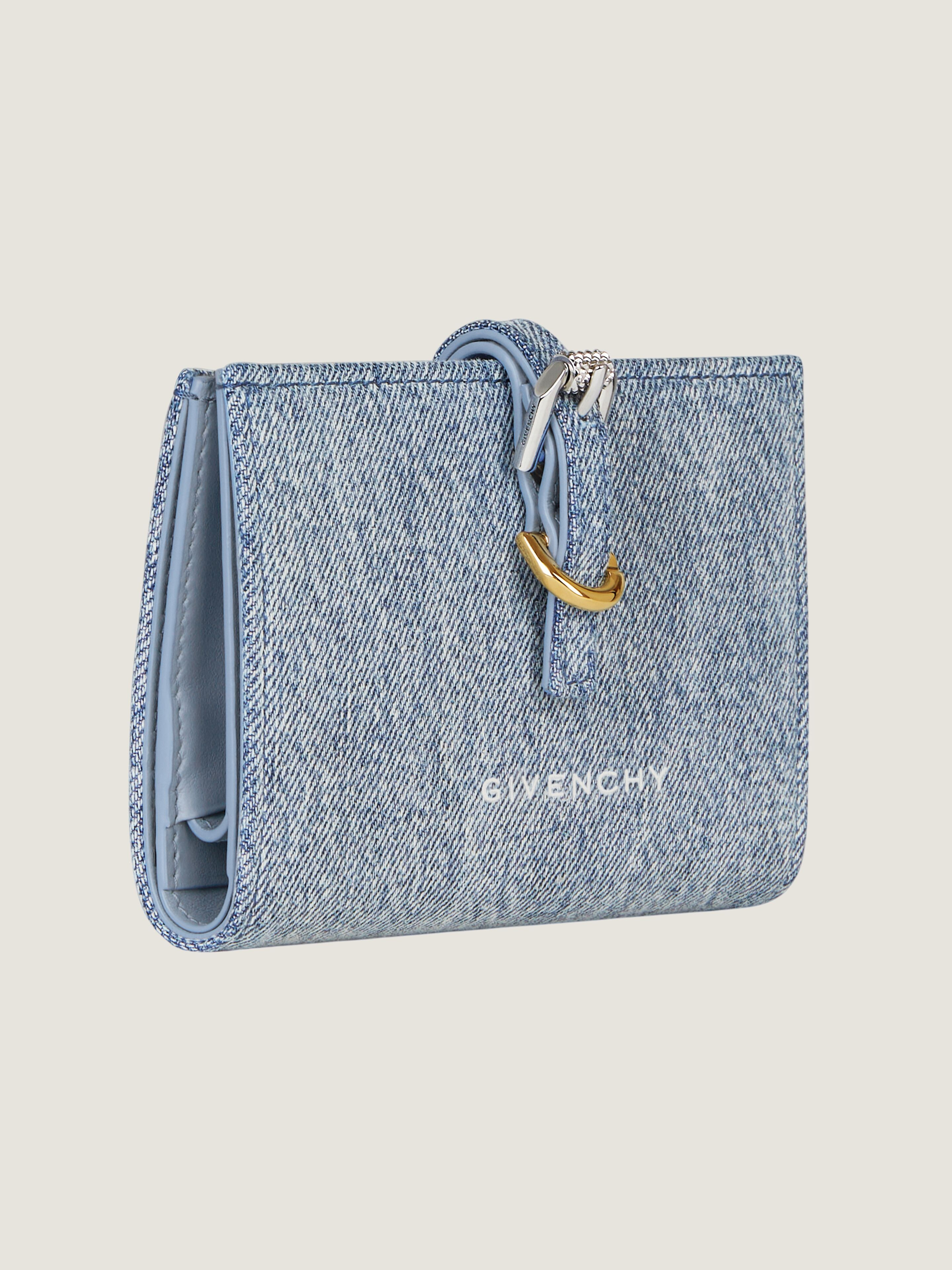 VOYOU WALLET IN DENIM - 4