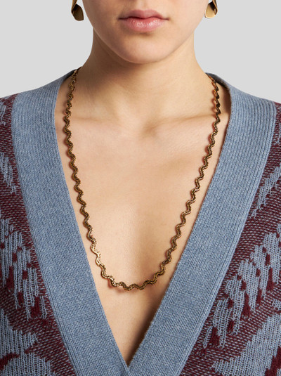 Etro LONG WAVY CHARM NECKLACE outlook