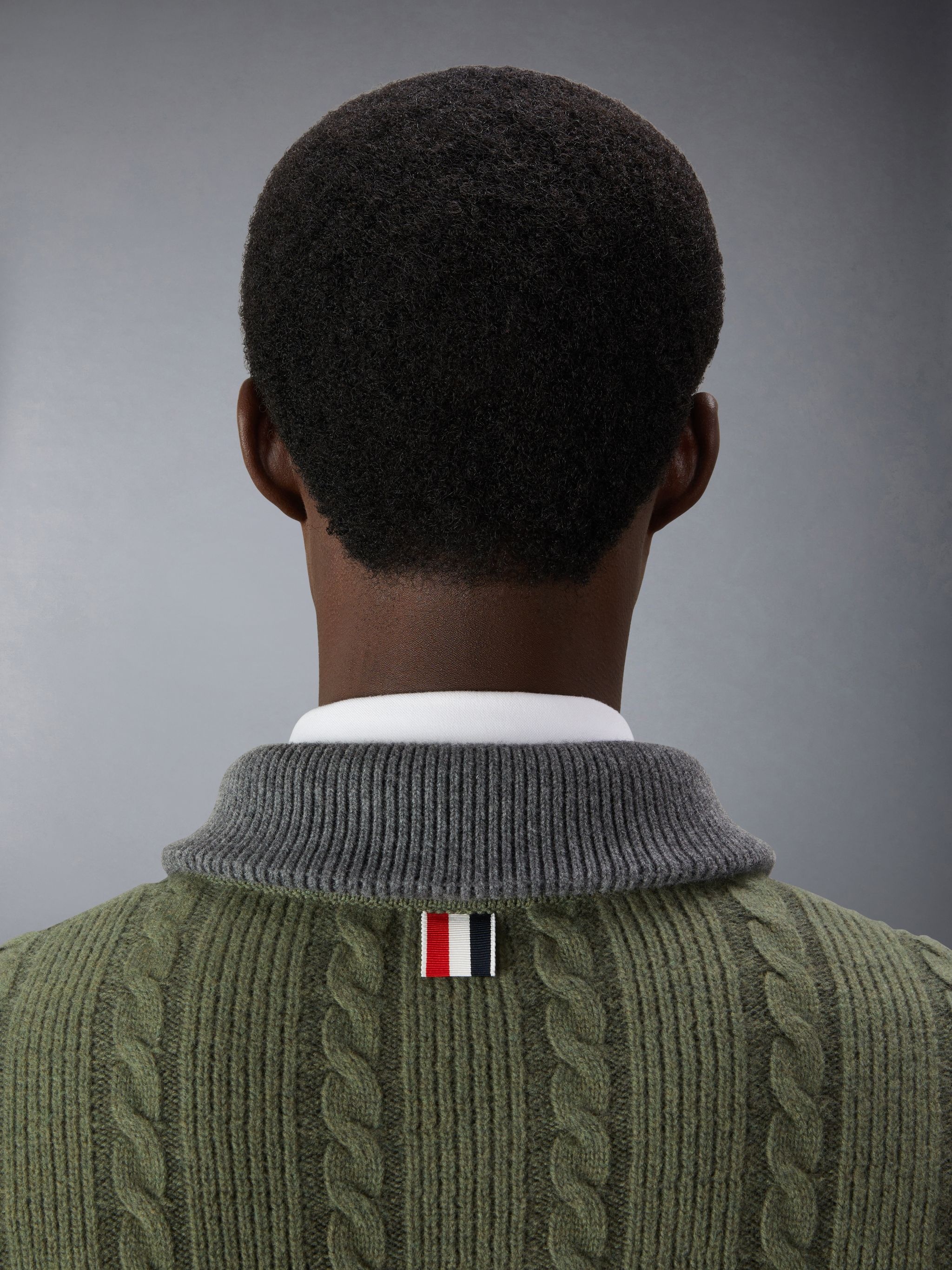 Merino Wool and Cotton Cable Bomber Jacket - 4