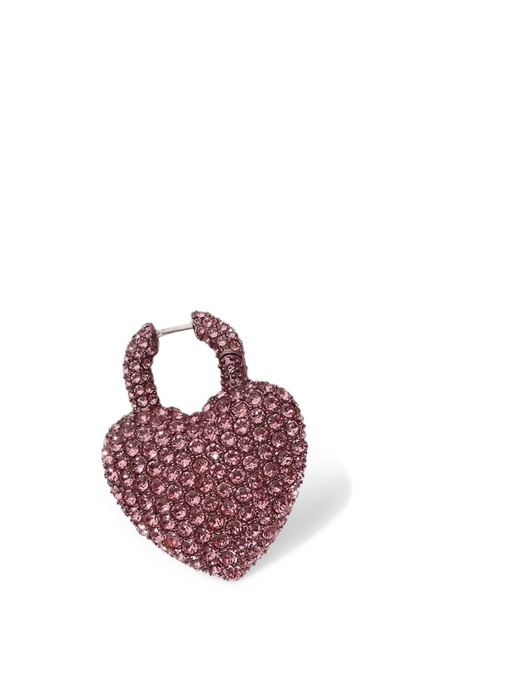 Minnie XL heart-shaped crystal-embellished earrings - 2