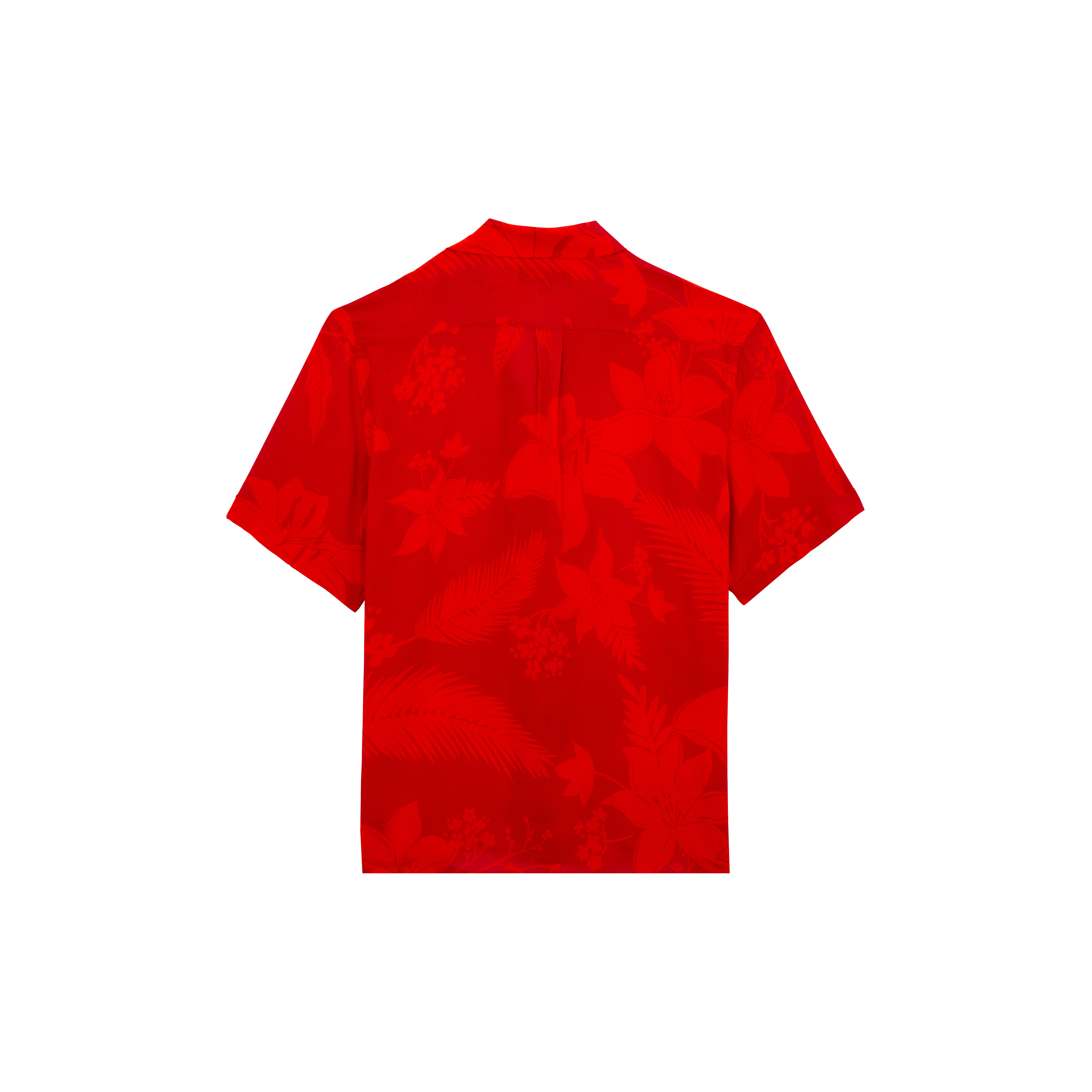Men Viscose Bowling Shirt Flower Power - 2