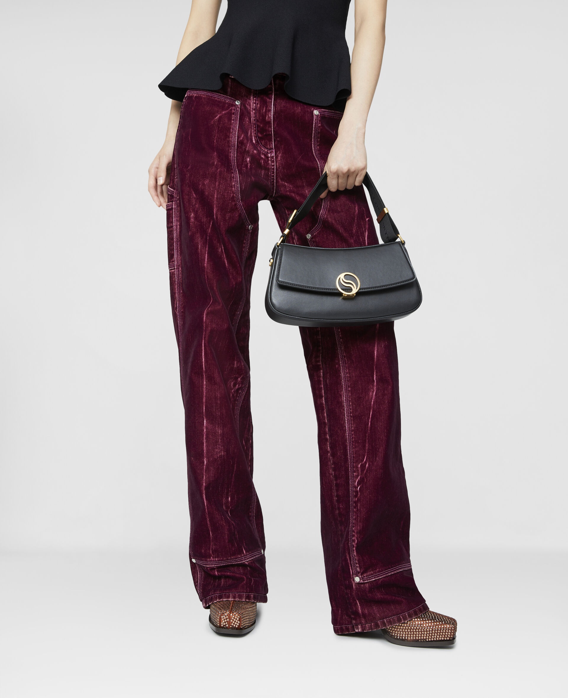 Straight Leg Velvet Jeans - 3