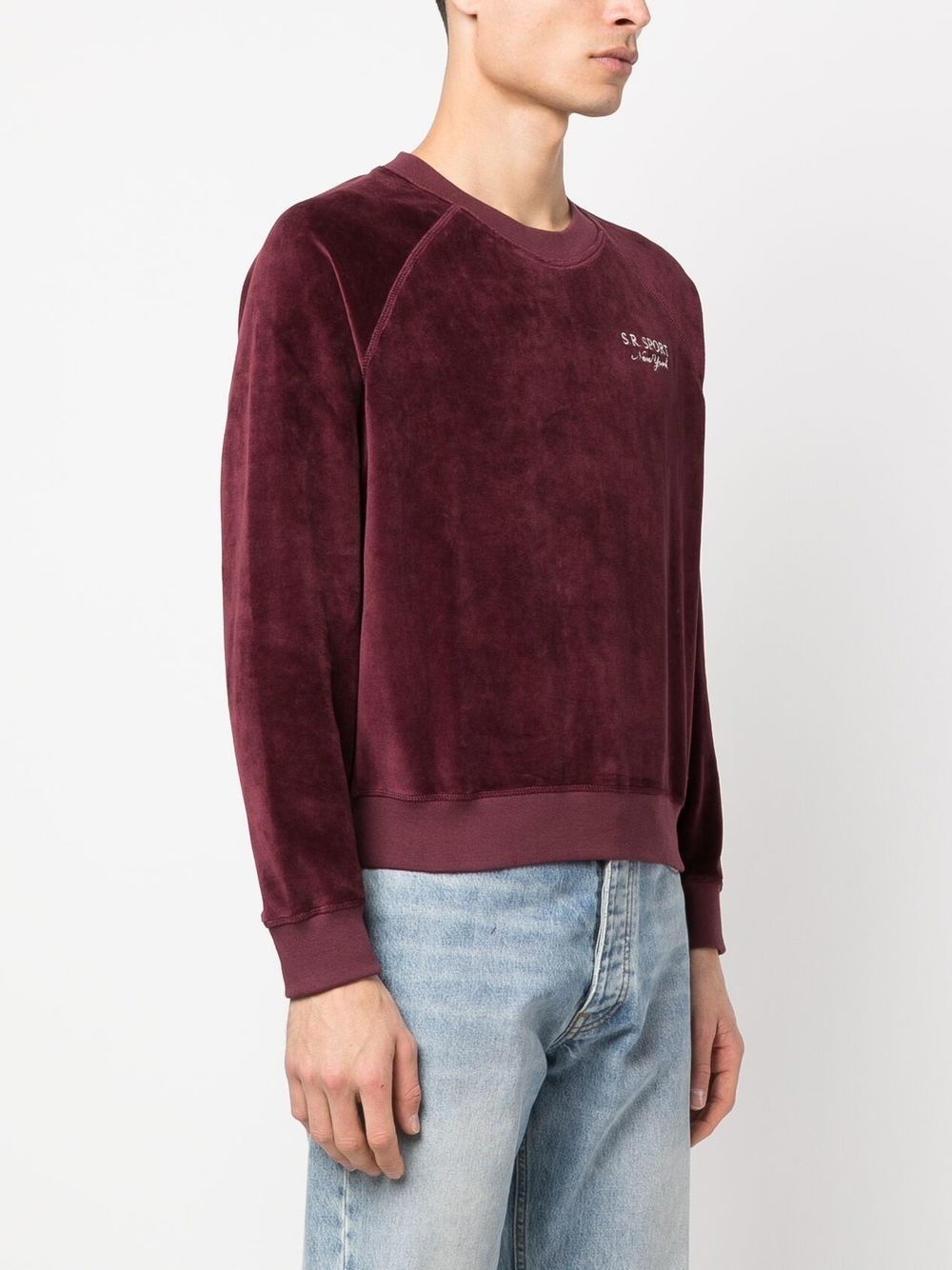 logo-embroidered long-sleeve sweatshirt - 3