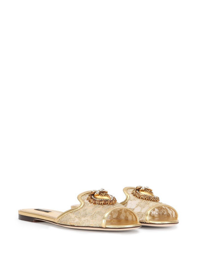 Dolce & Gabbana embellished-detail slip-on sandals outlook
