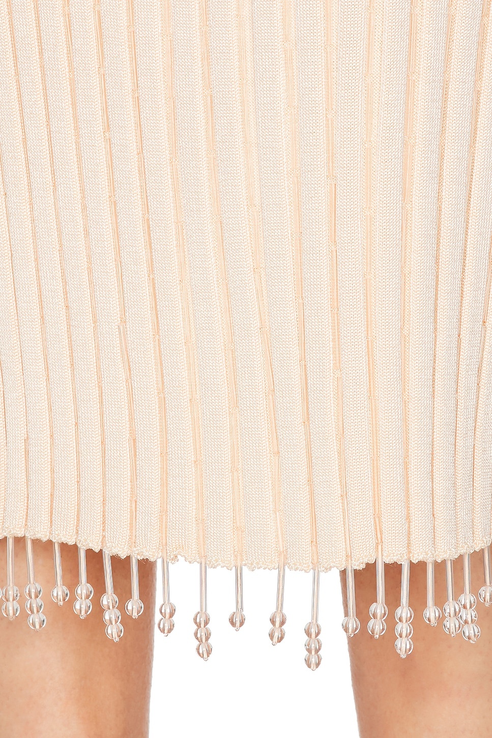 Beaded Rib Knit Dress - 4