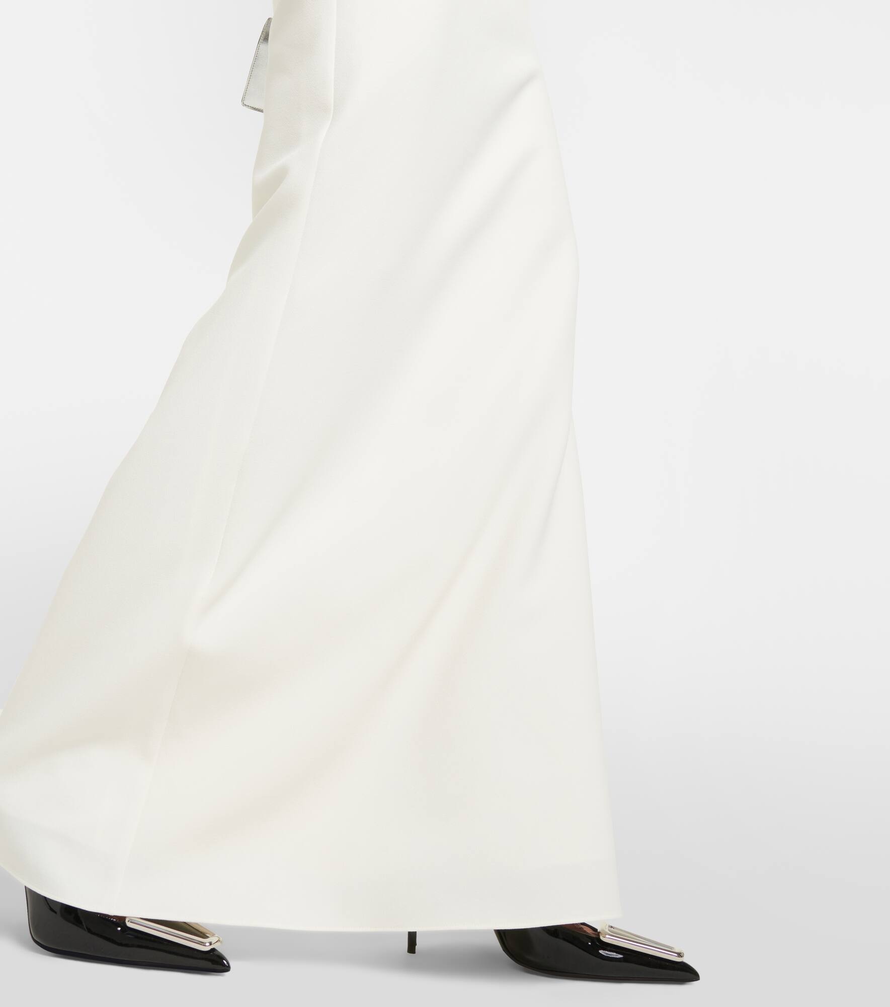 Bridal strapless crêpe gown - 5