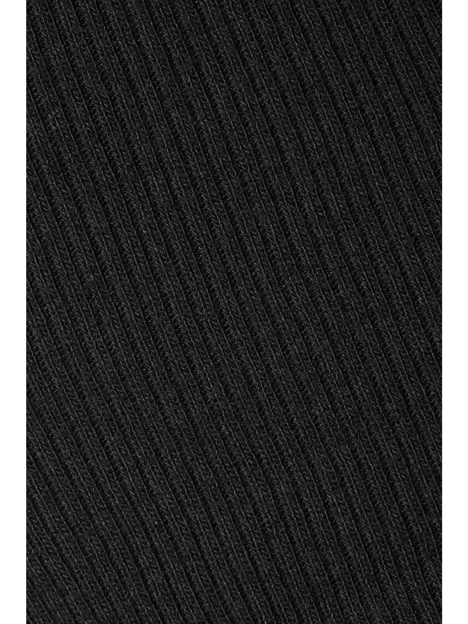 Ribbed cotton-jersey tank Black - 5