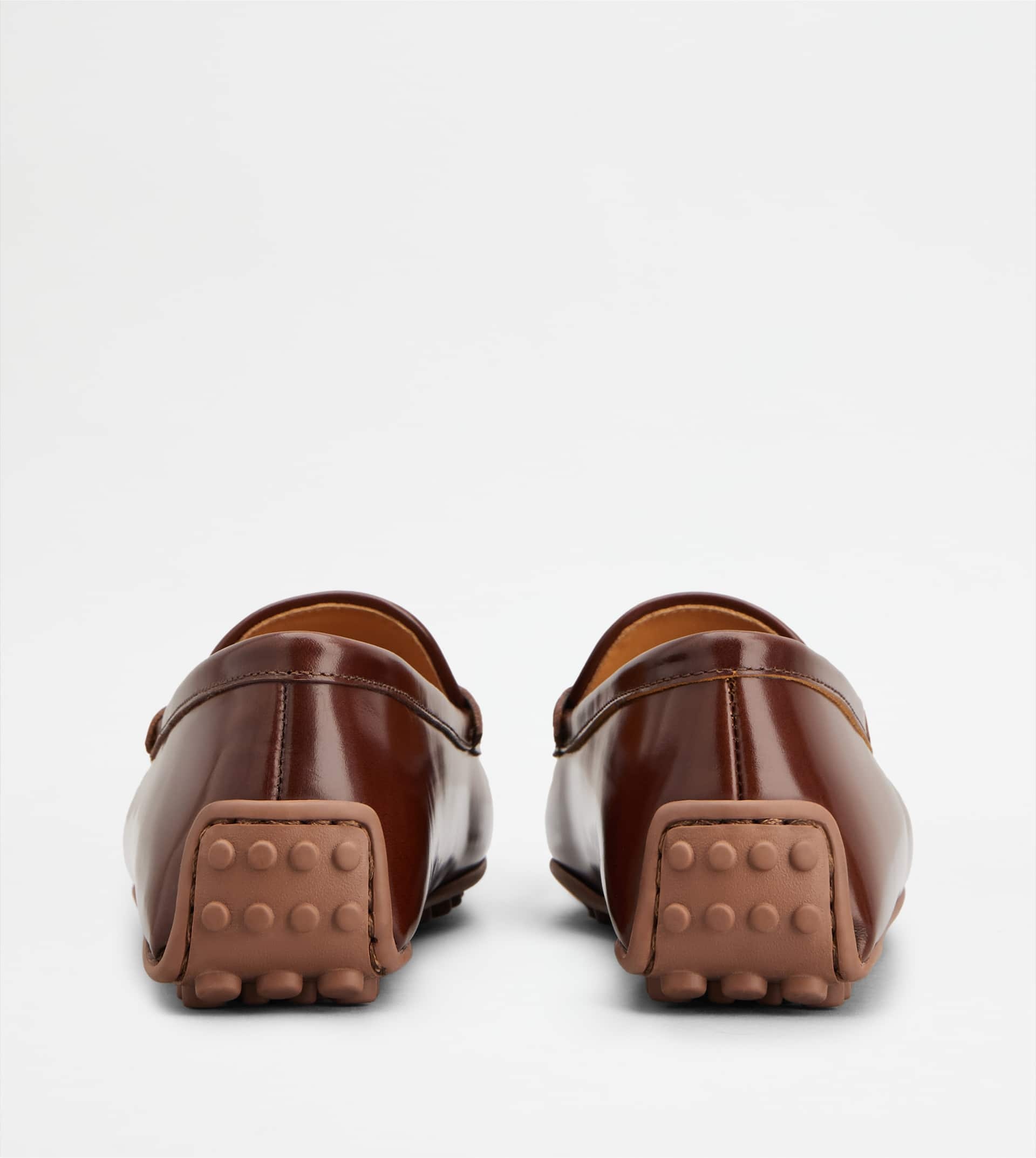 CITY GOMMINO DRIVING SHOES IN LEATHER - BROWN - 3