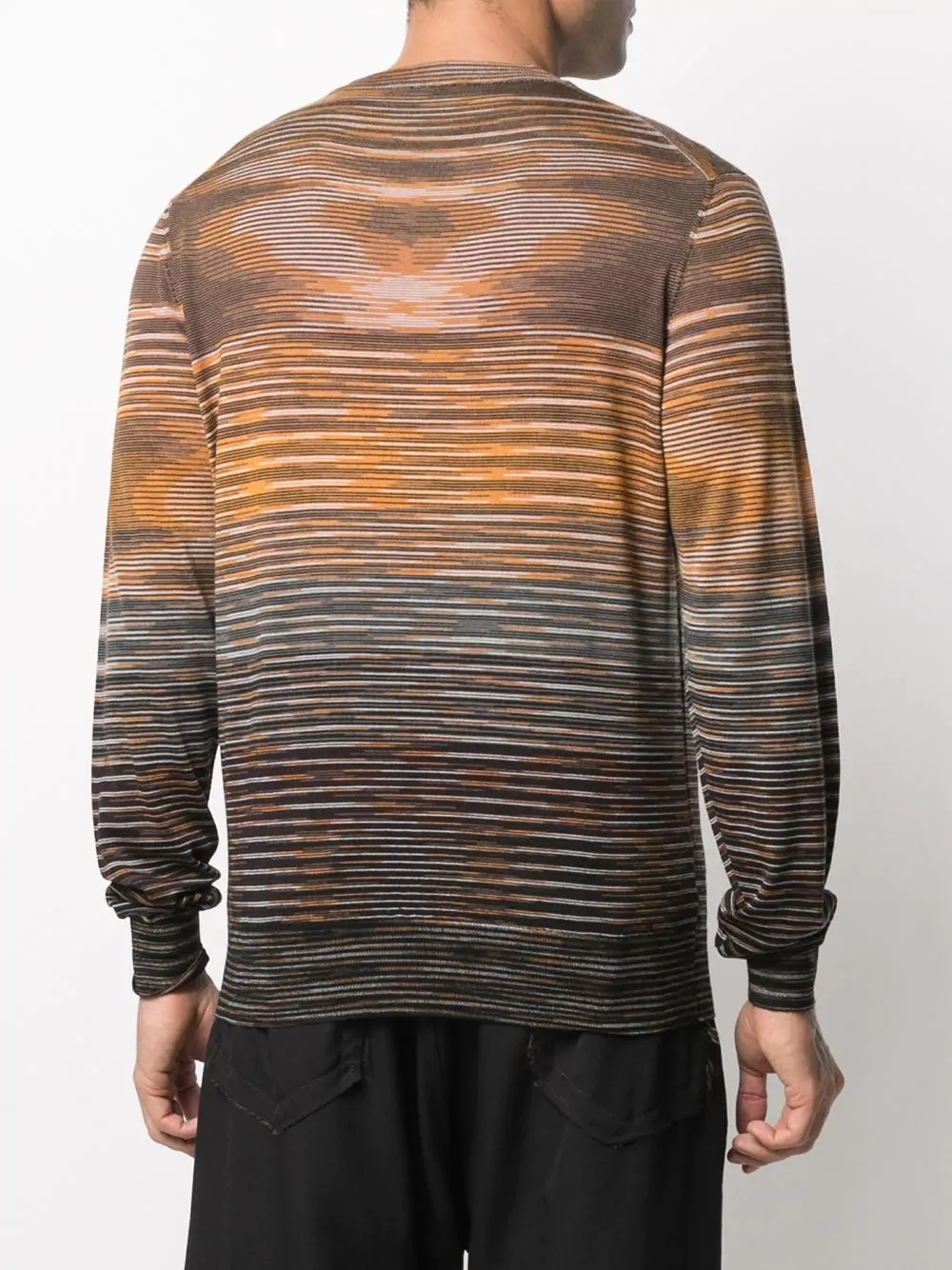 horizontal-stripe crew-neck jumper - 4