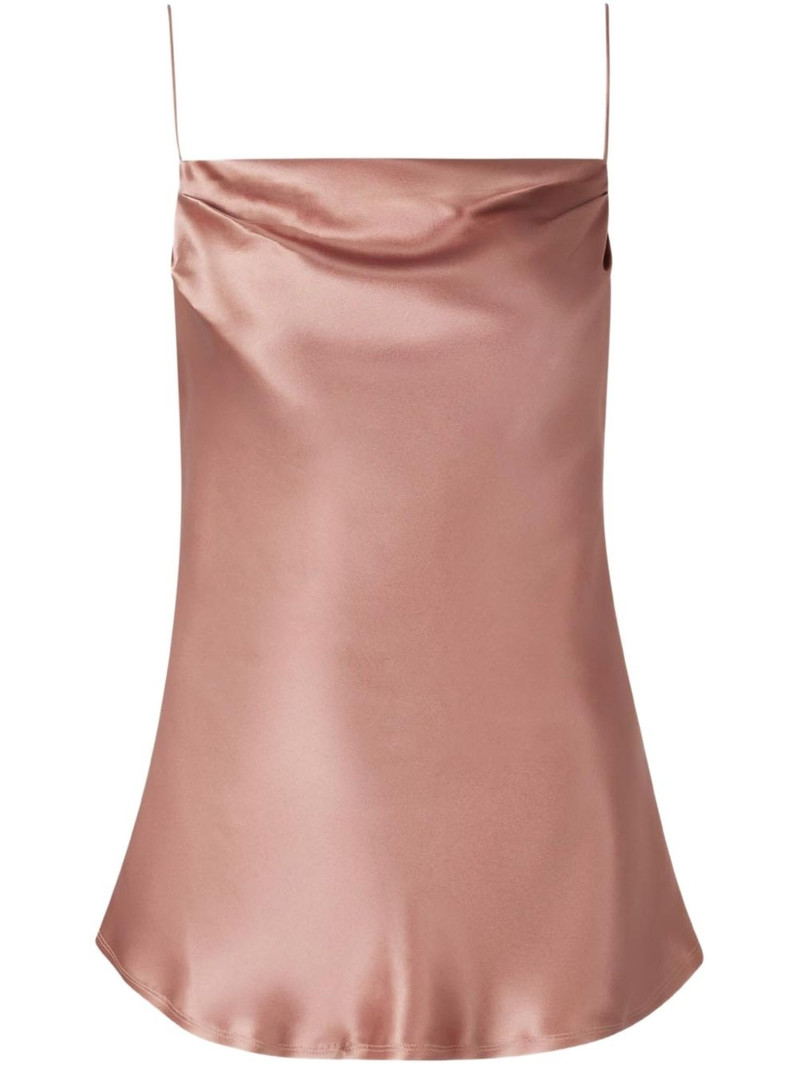 cowl-neck satin top 1