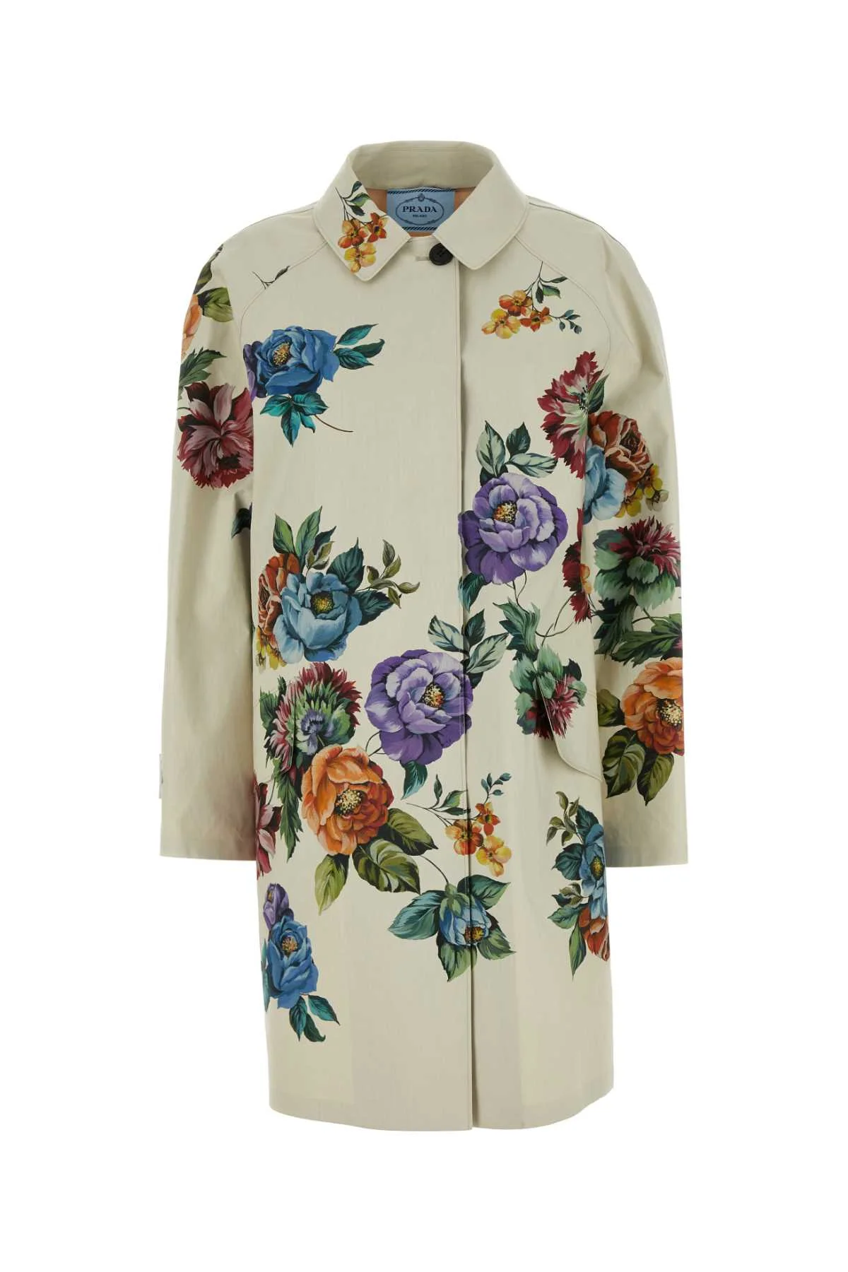 Prada Women Printed Cotton Overcoat - 1