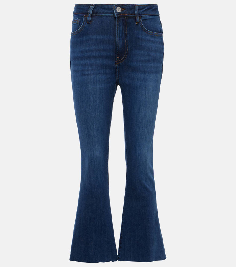 Cropped mid-rise bootcut jeans - 1