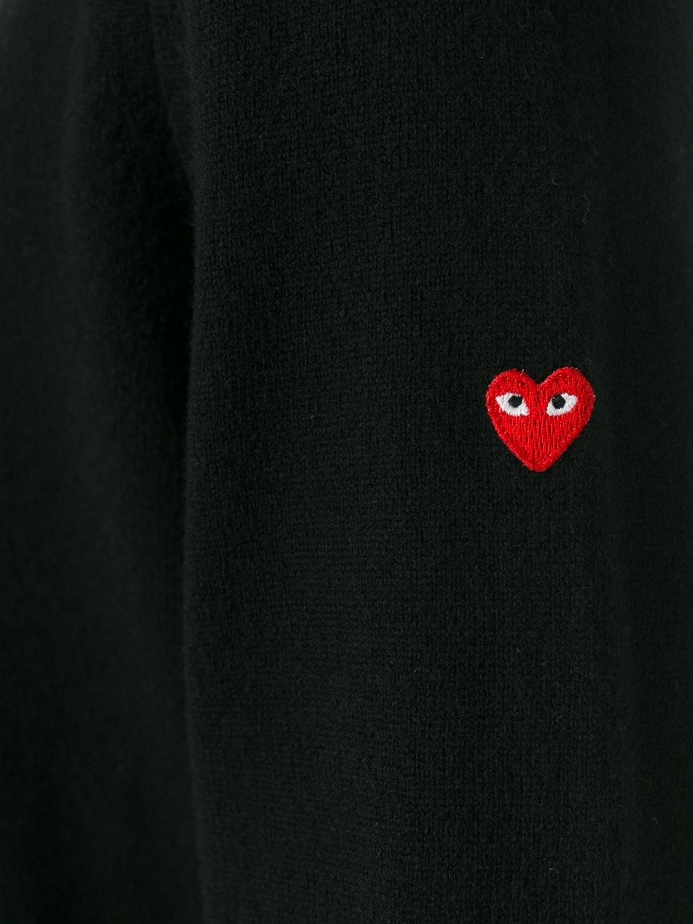 embroidered heart patch sweatshirt - 5