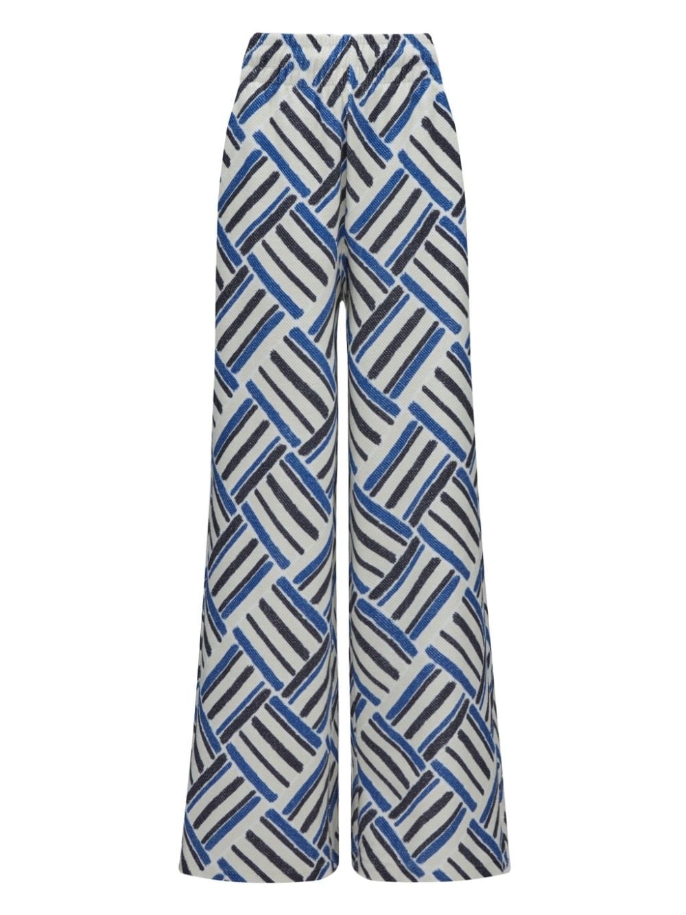 Eularia geometric-print cotton trousers - 2