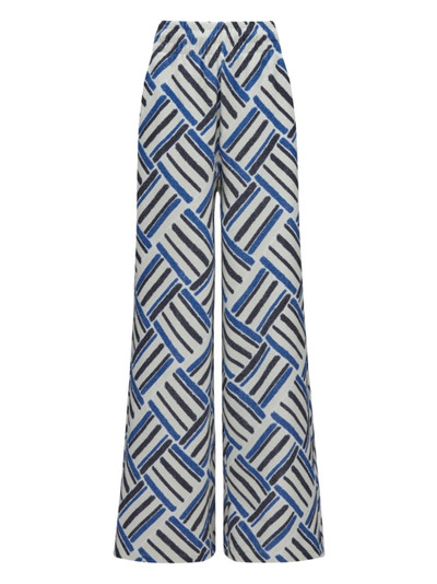 PERFECT MOMENT Eularia geometric-print cotton trousers outlook