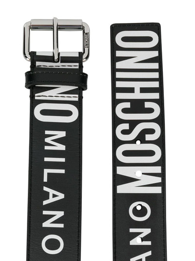 Moschino all-over logo belt outlook