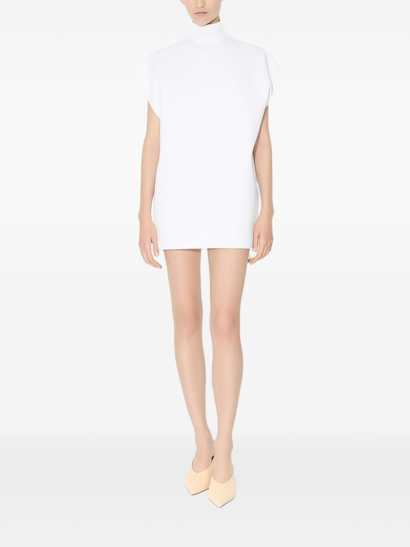high-neck short-sleeve top 1