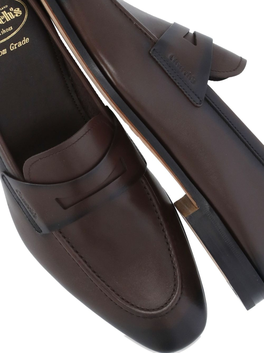 Milton leather penny loafers - 4