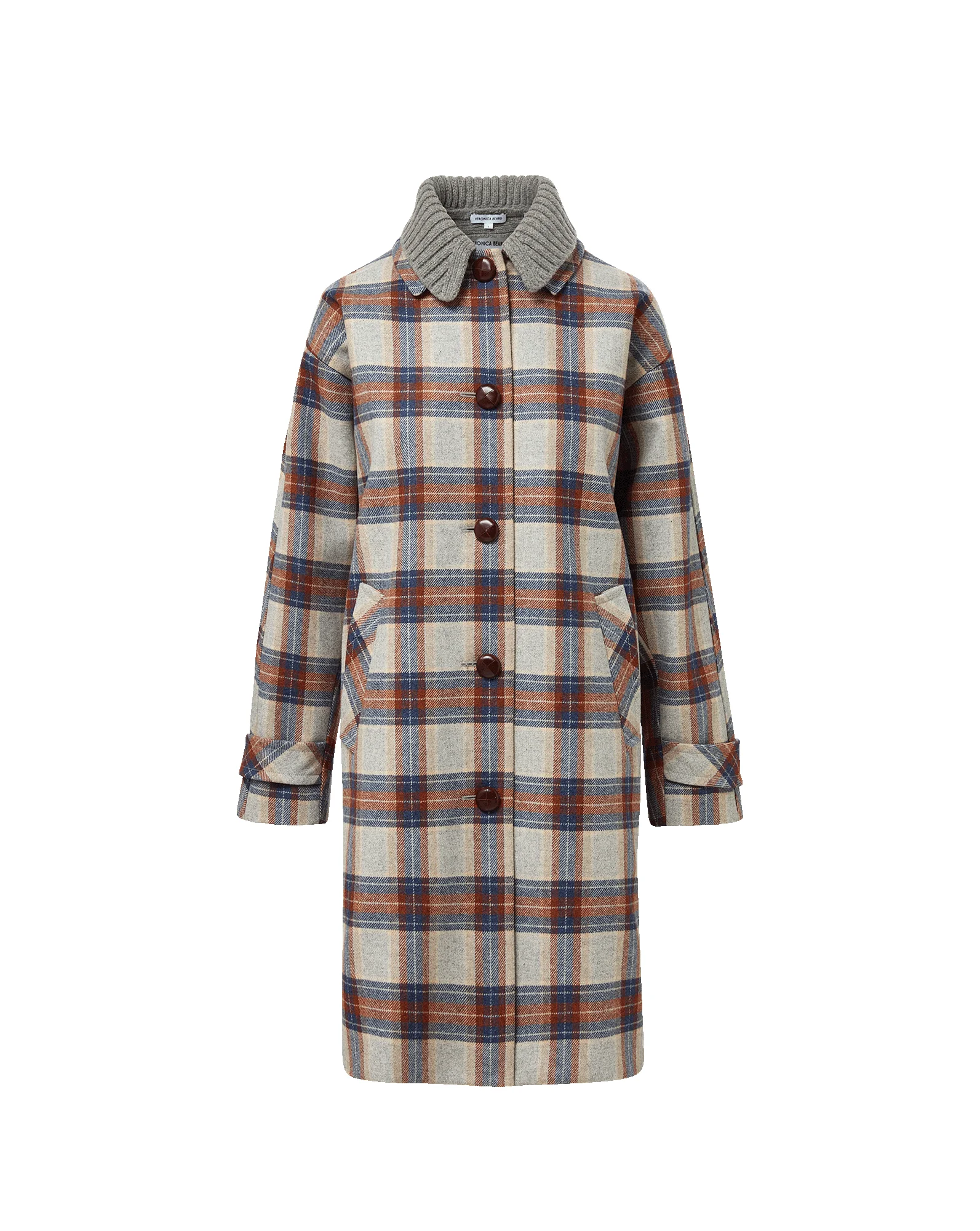 LAURENT REMOVABLE-COLLAR DICKEY COAT - 1