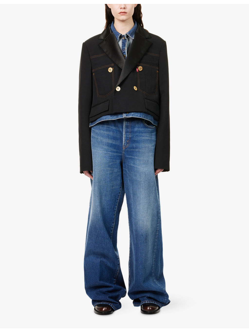 Sacai x Levi's Overlay Twill Denim Jacket - 2