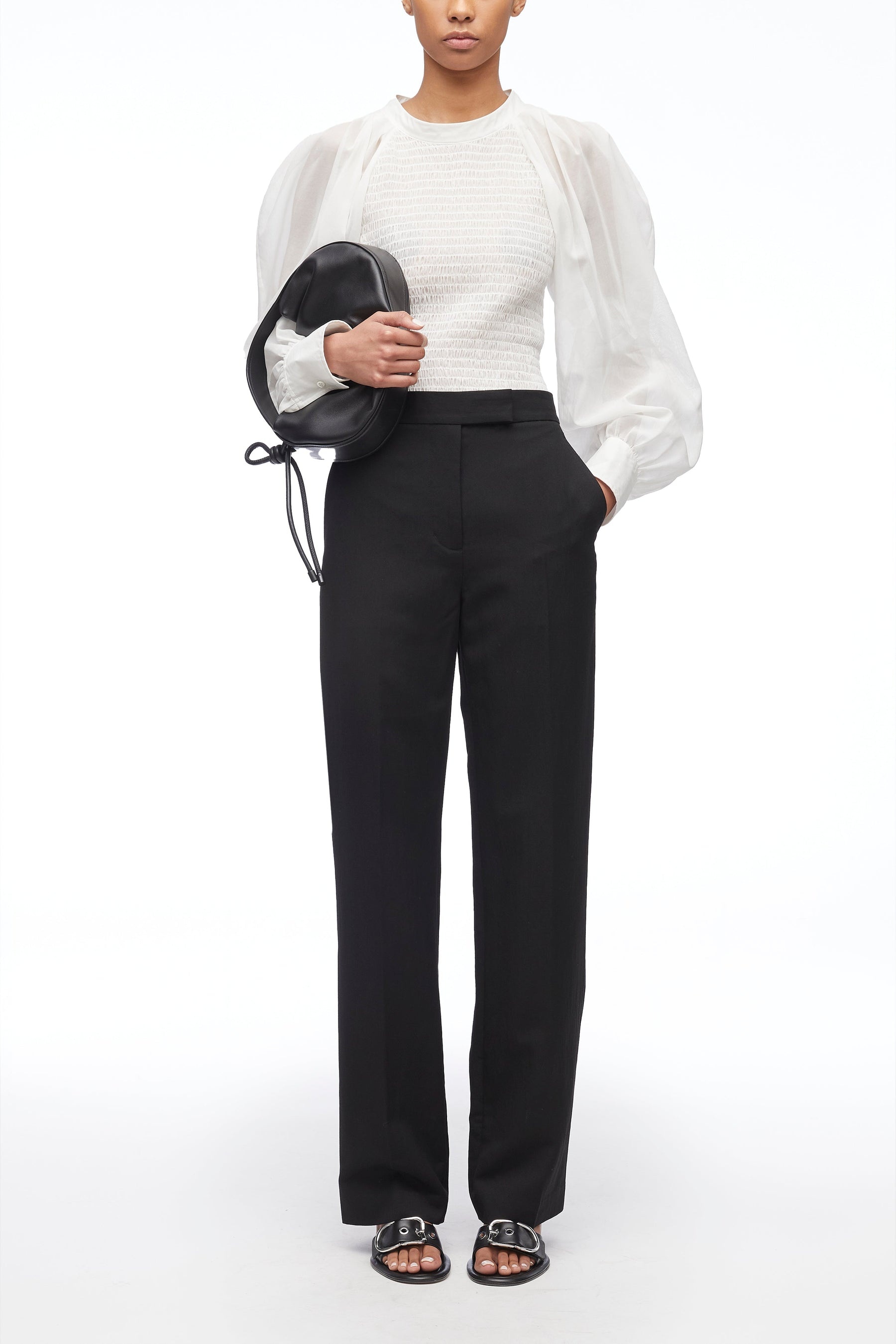 Relaxed Wool Tailored Pant - 1
