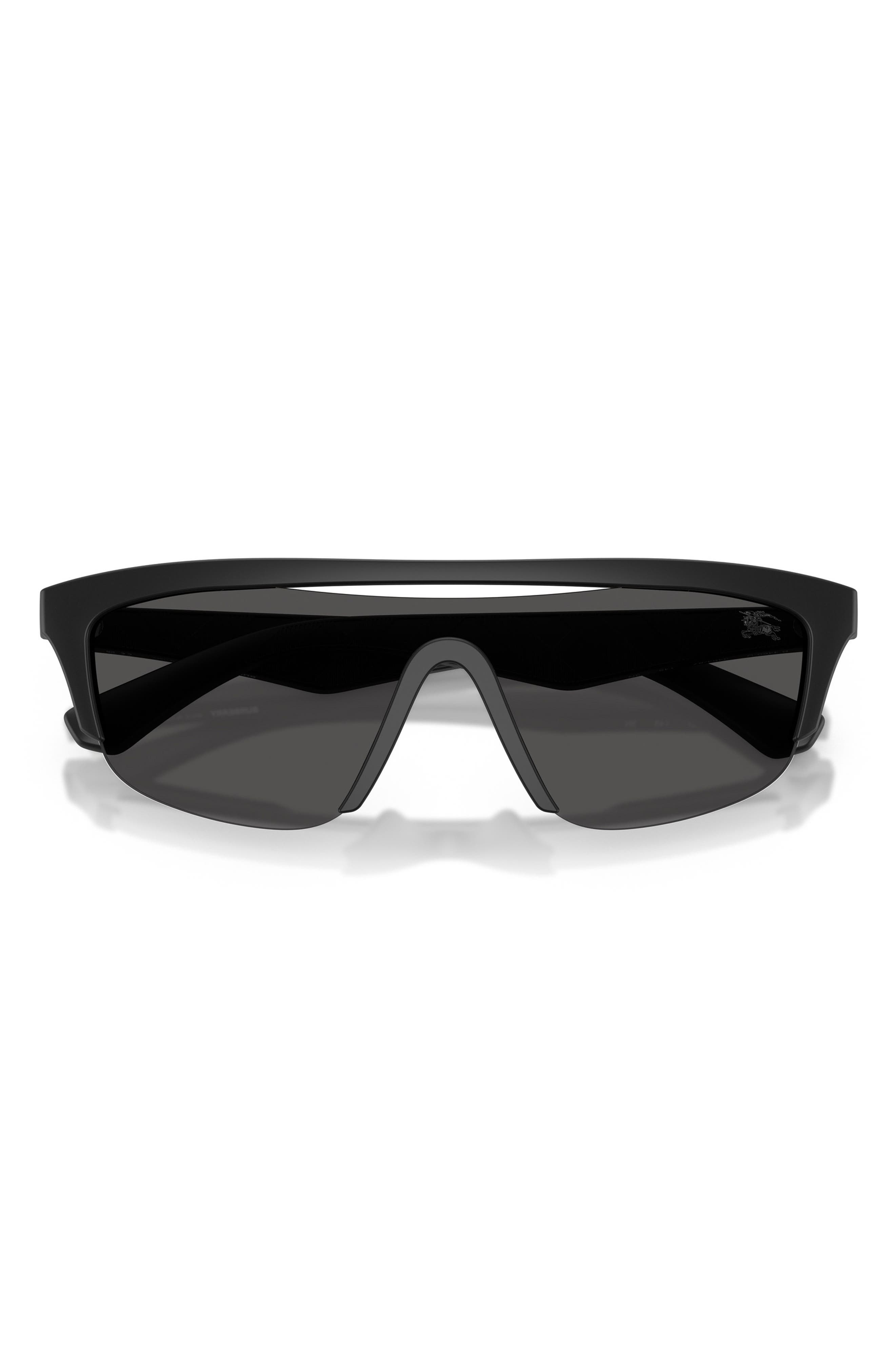 burberry 40mm Irregular Sunglasses in Matte Black/dark Grey at Nordstrom - 5