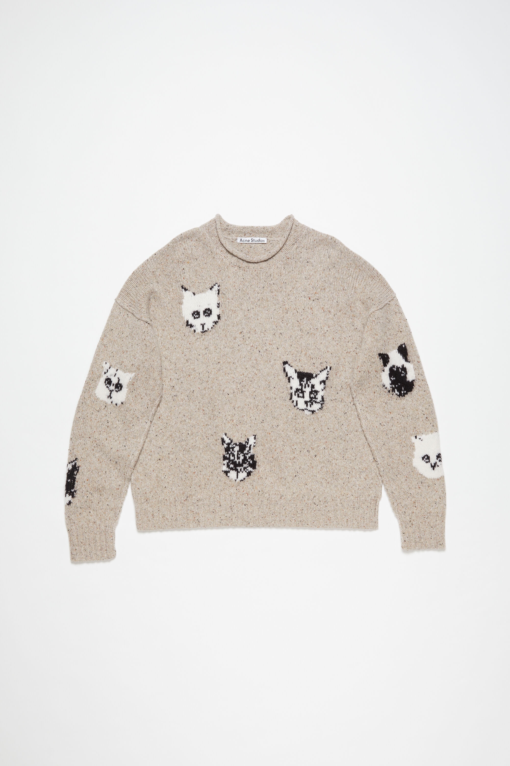 Jacquard jumper - Beige - 5