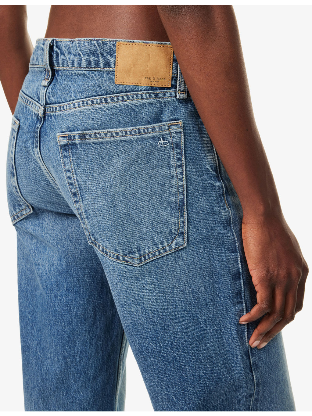 The Saige Straight-Leg Denim Jeans - 5