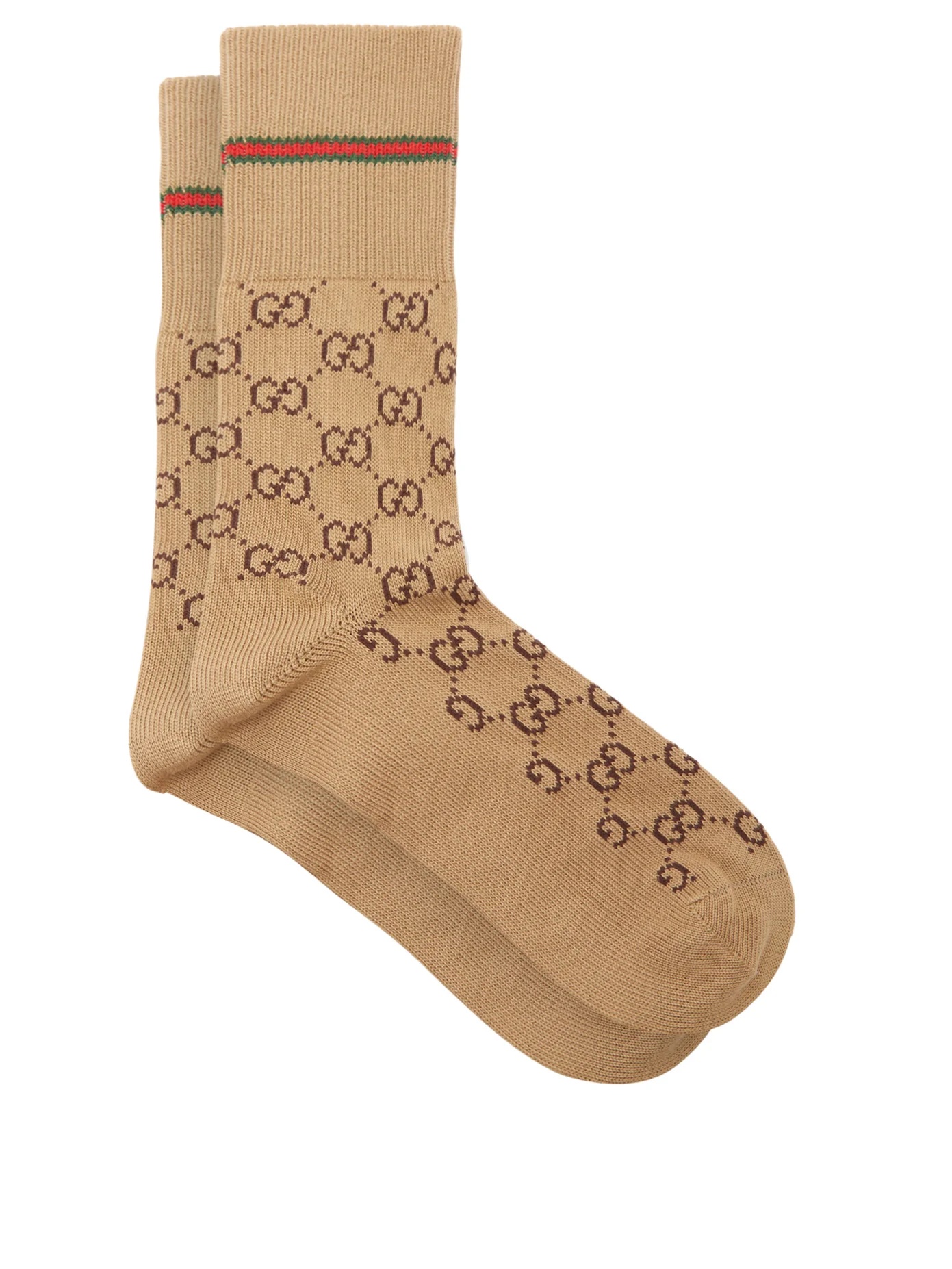 GG Supreme-intarsia cotton-blend socks - 1